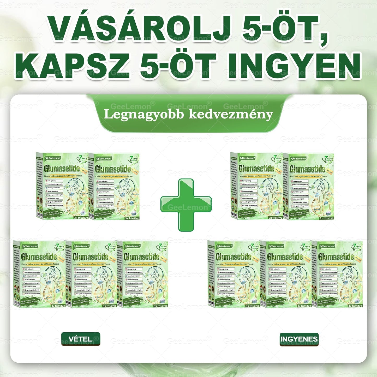 Gratulálunk! Ön egy exkluzív 𝐆𝐞𝐞𝐋𝐞𝐦𝐨𝐧® ajánlatot oldott fel! Köszönjük megrendelését, ezért ma további 30% kedvezményt biztosítunk Önnek. Használja ki most ezt a korlátozott ideig elérhető ajánlatot.