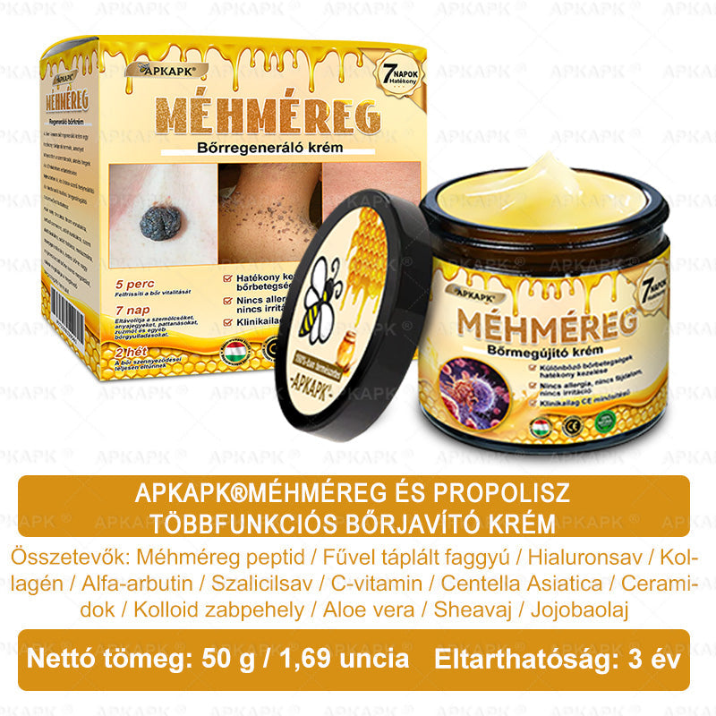 🏅 APKAPK® Méhmérges Bőrmegújító Formula – fedezd fel a természetes bőrápolás erejét egy különleges regeneráló krémmel 🌿