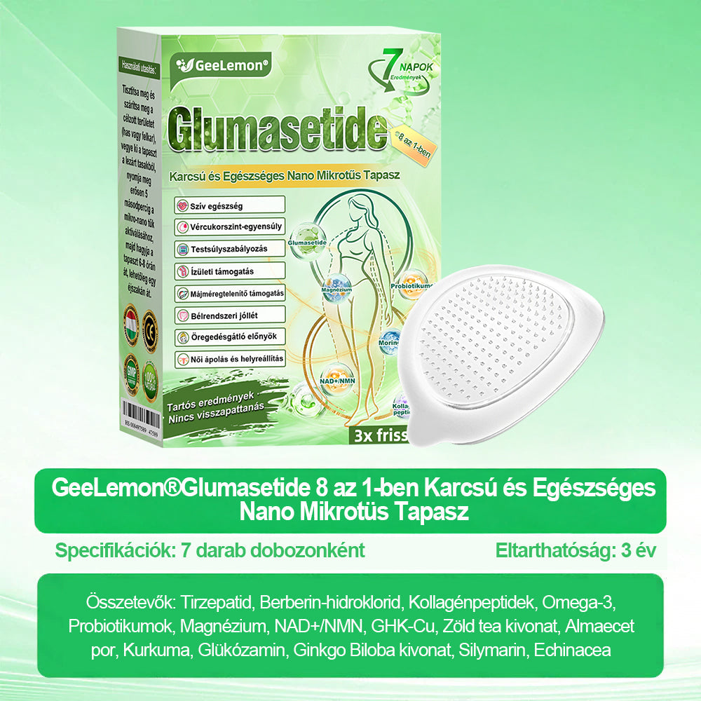 GeeLemon® Moringa + Berberin + NAD+ 15 az 1-ben nanomikrotűs tapasz | A testápolás új generációja fejlett nanoformulával