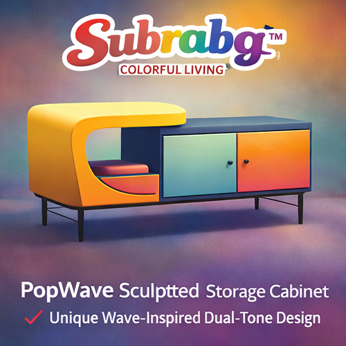 Subrabg™ PopWave Sculpted Storage Cabinet