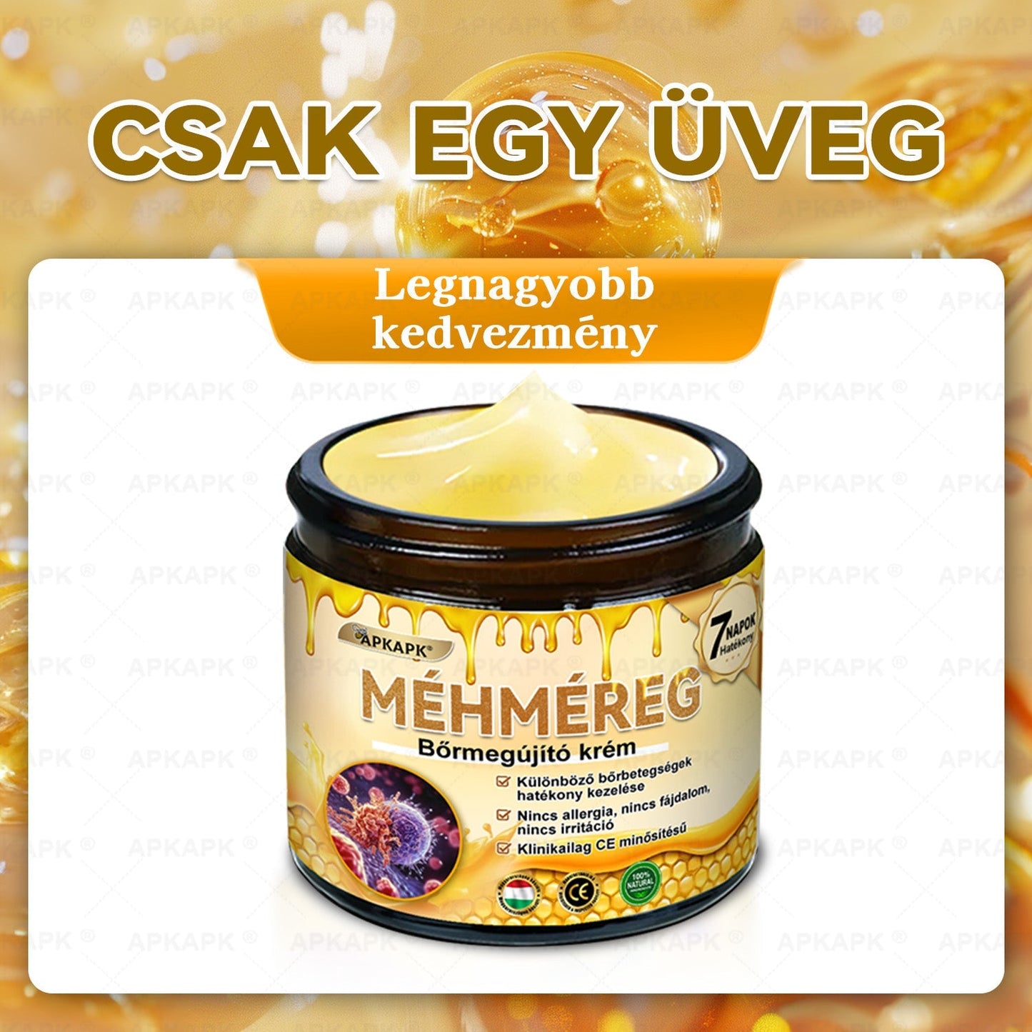 🏅 APKAPK® Méhmérges Bőrmegújító Formula – fedezd fel a természetes bőrápolás erejét egy különleges regeneráló krémmel 🌿