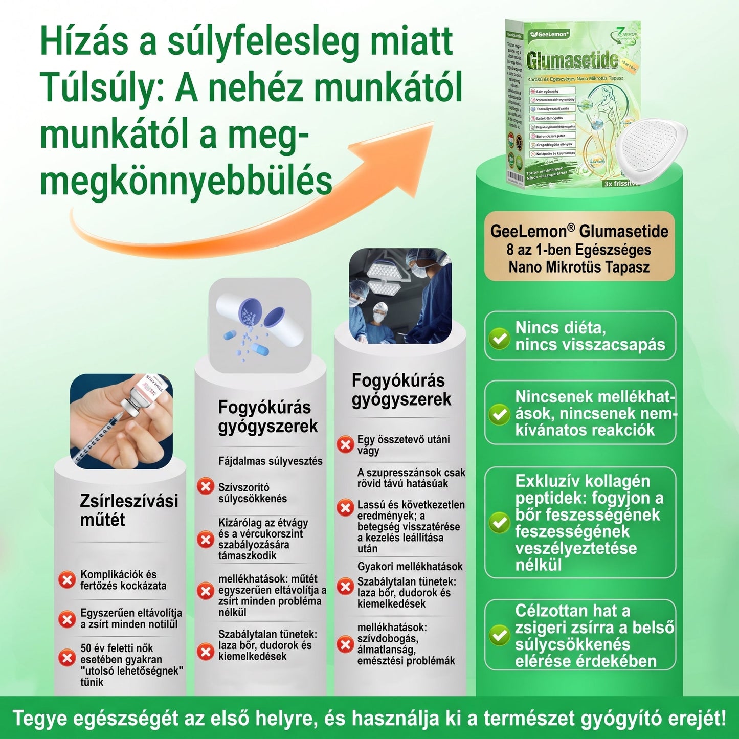 GeeLemon® Moringa + Berberin + NAD+ 15 az 1-ben nanomikrotűs tapasz | A testápolás új generációja fejlett nanoformulával