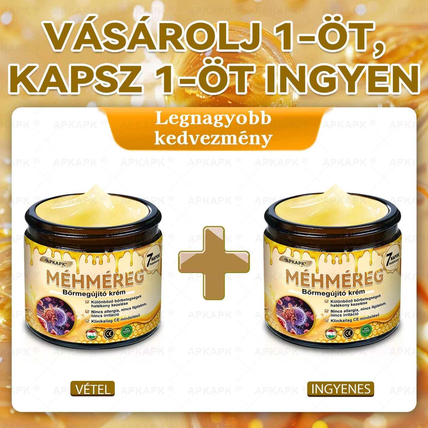 🏅 APKAPK® Méhmérges Bőrmegújító Formula – fedezd fel a természetes bőrápolás erejét egy különleges regeneráló krémmel 🌿
