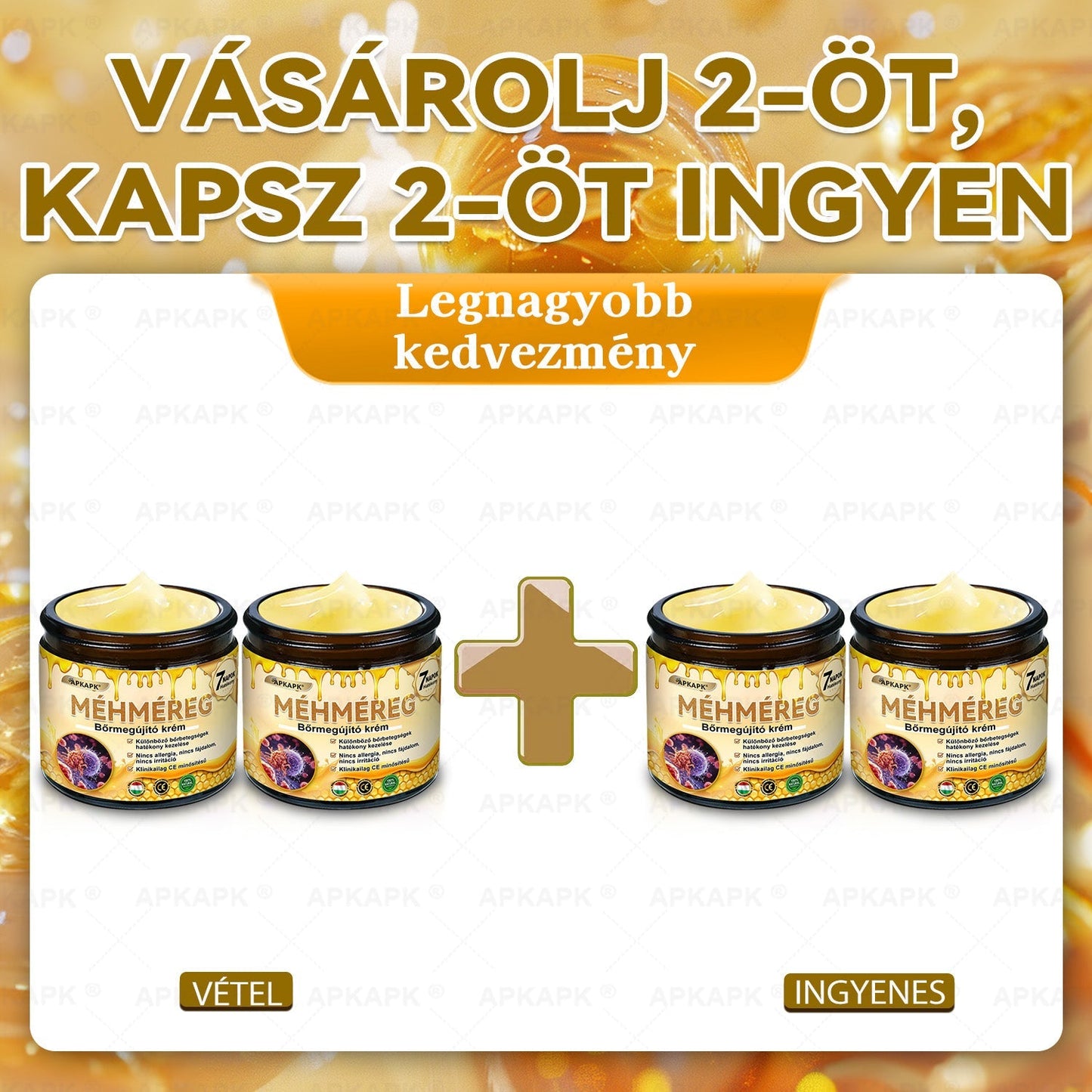 🏅 APKAPK® Méhmérges Bőrmegújító Formula – fedezd fel a természetes bőrápolás erejét egy különleges regeneráló krémmel 🌿