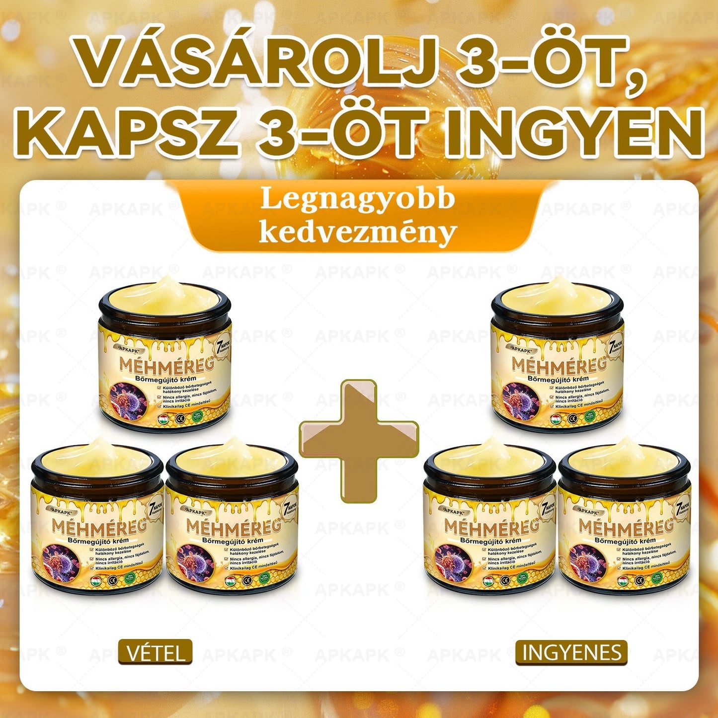 🏅 APKAPK® Méhmérges Bőrmegújító Formula – fedezd fel a természetes bőrápolás erejét egy különleges regeneráló krémmel 🌿