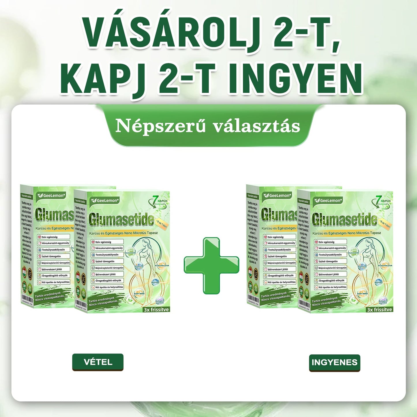 GeeLemon® Moringa + Berberin + NAD+ 15 az 1-ben nanomikrotűs tapasz | A testápolás új generációja fejlett nanoformulával